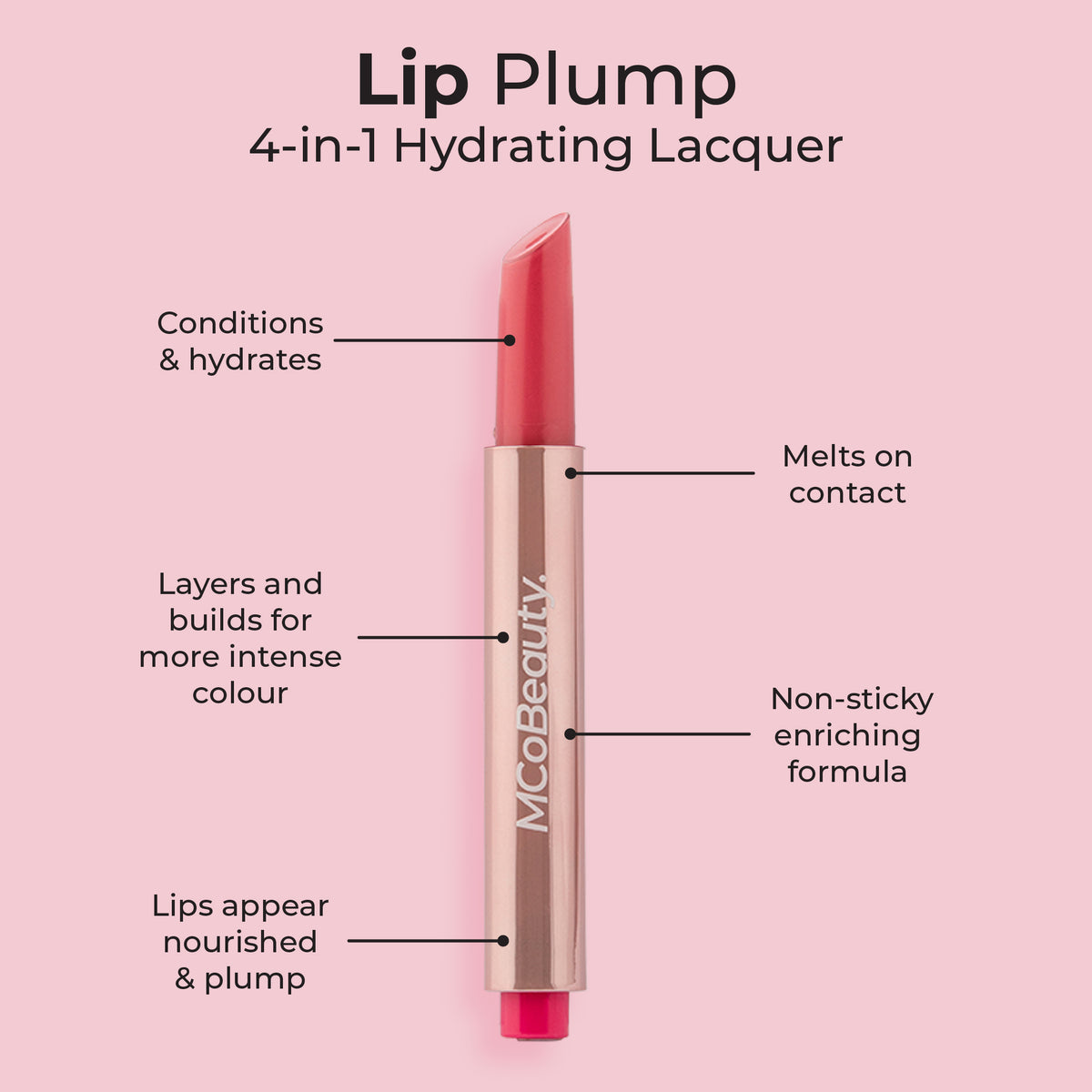 Lip Plump 4-in-1 Hydrating Lacquer – MCoBeauty