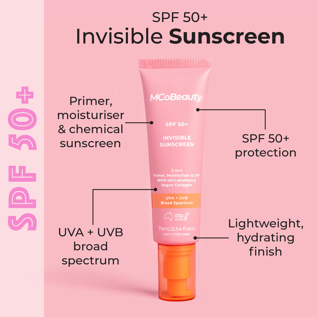 Invisible Facial Sunscreen SPF 50+ – MCoBeauty